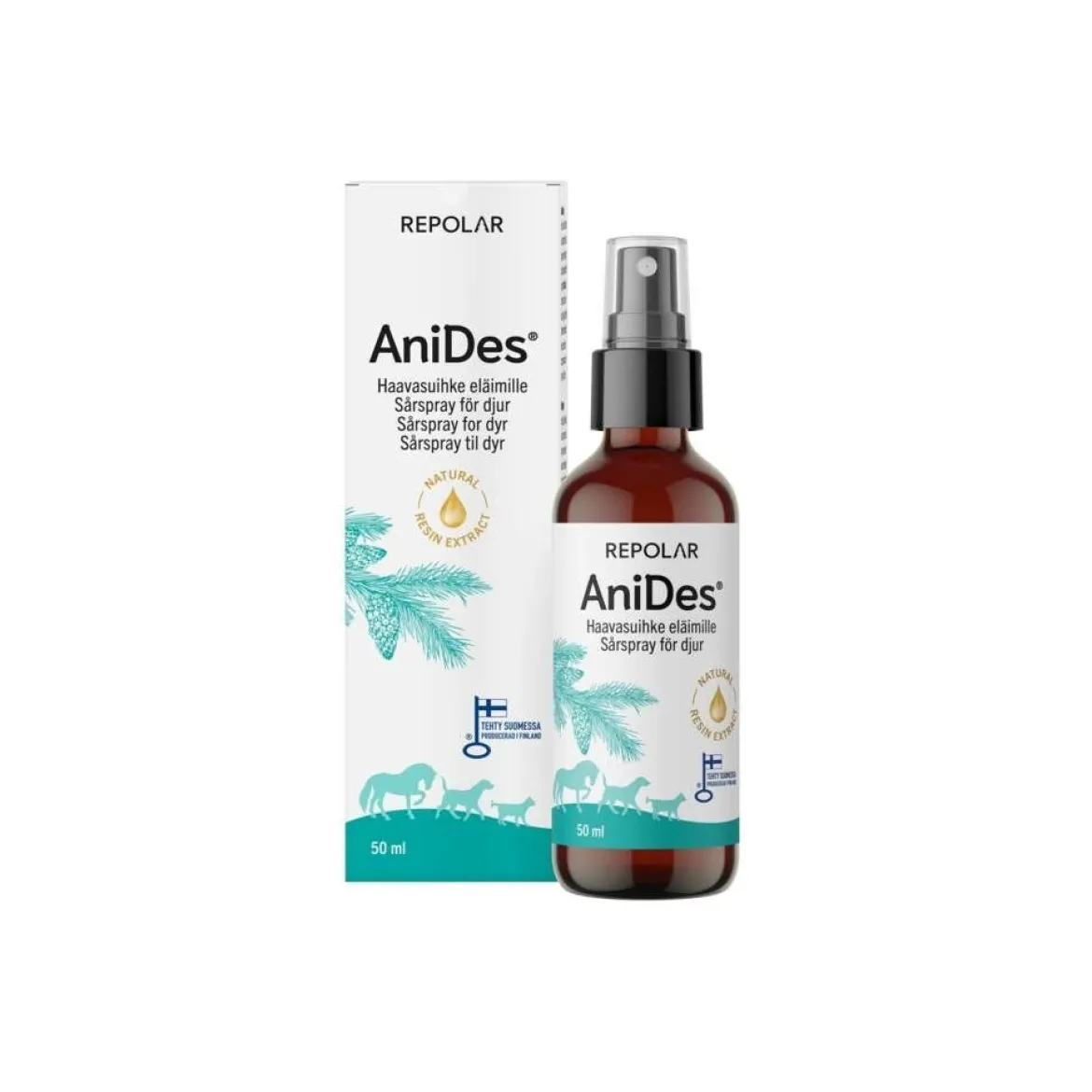 Repolar AniDes Sårspray för Djur 50 ml