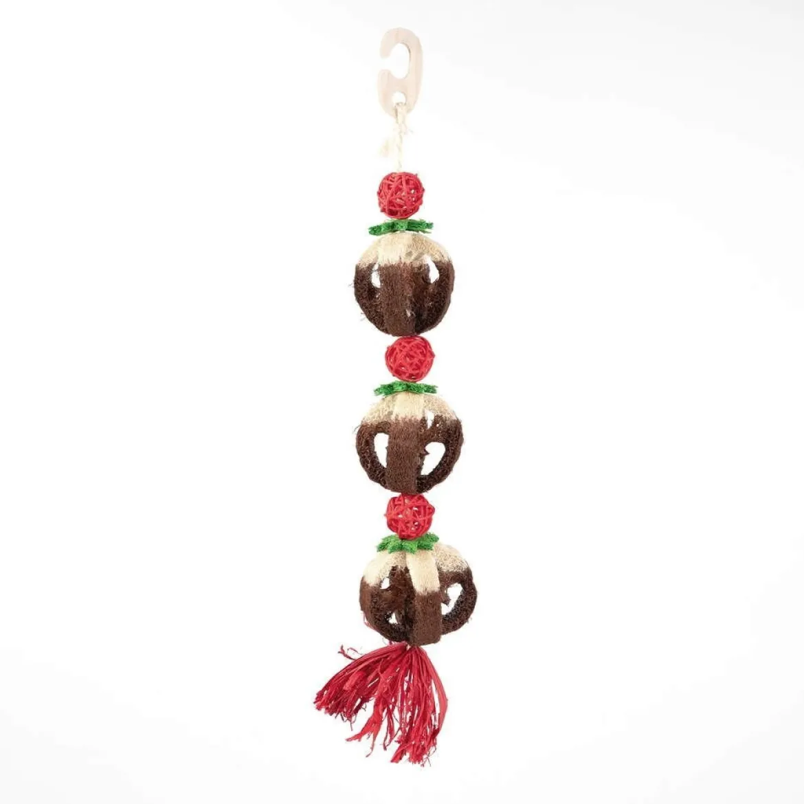 Rosewood Loofa Xmas Pudding Leksak till Smådjur 54 cm