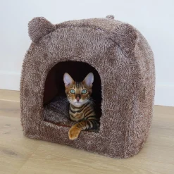 Rosewood Teddy Kattbädd Igloo Brun/Grå