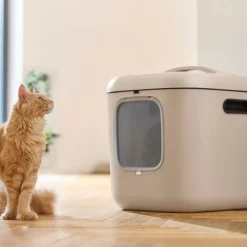 Rotho MyPet Biala Kattlåda med Tak XL Beige