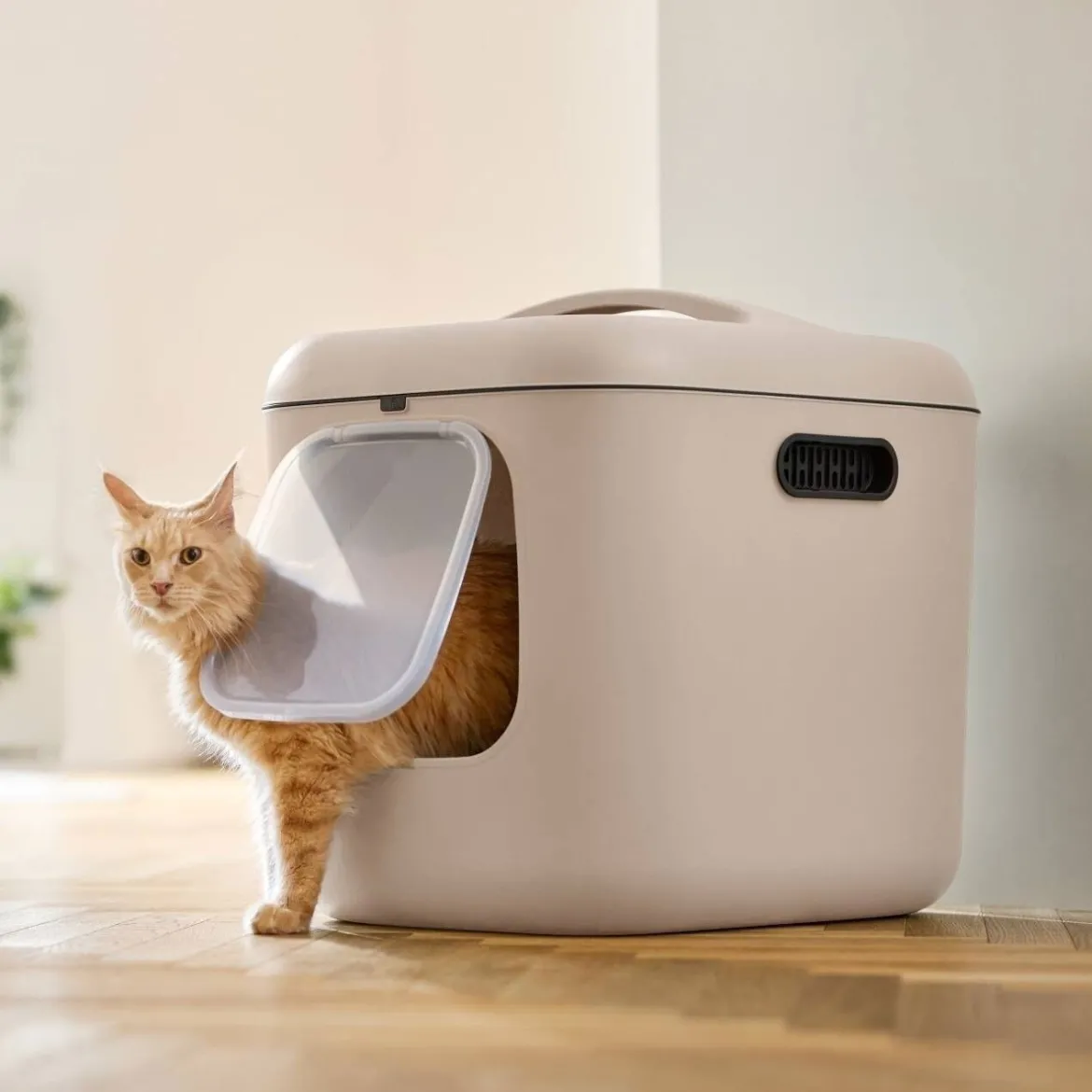Rotho MyPet Biala Kattlåda med Tak XL Beige