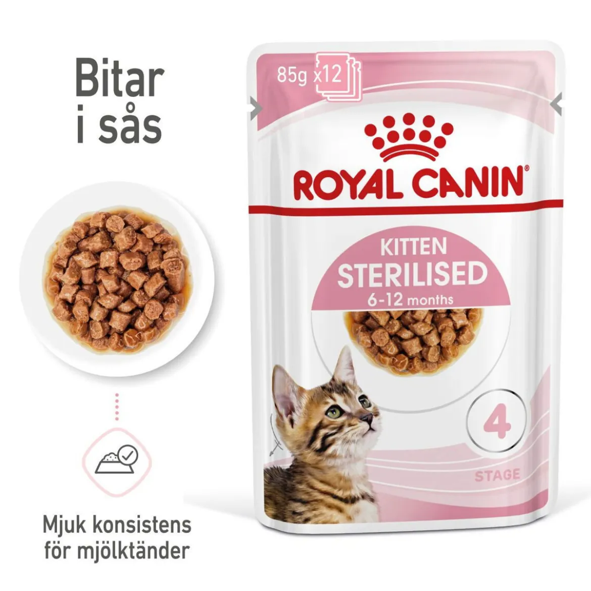Royal Canin Kitten Sterilised Gravy 12x85 g