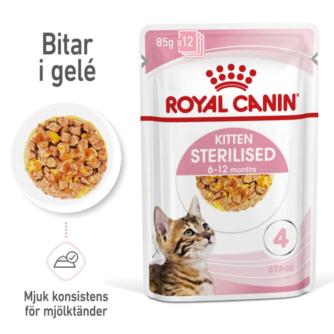Royal Canin Kitten Sterilised Jelly 12x85 g