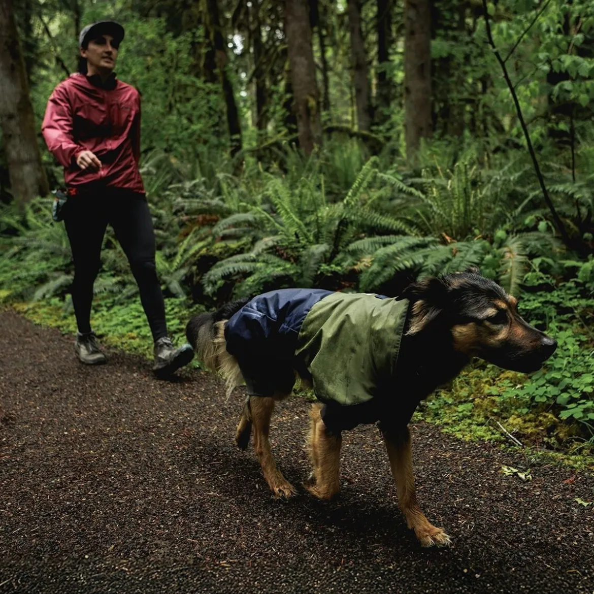 Ruffwear Sun Shower Coverall Hundoverall Mörkblå/Grön