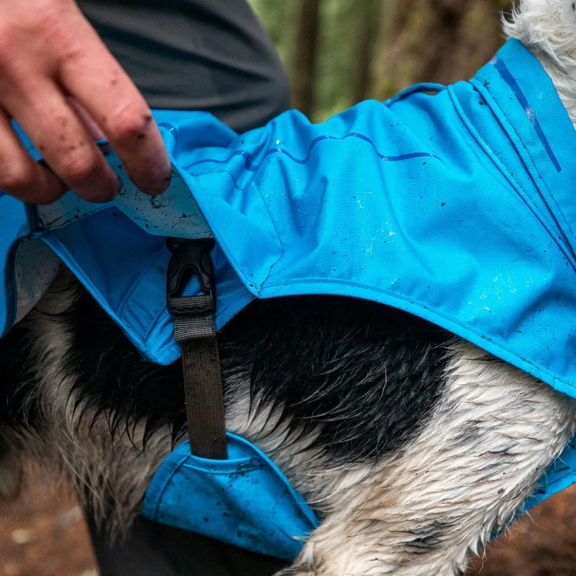 Ruffwear Sun Shower Regnjacka Ljusblå