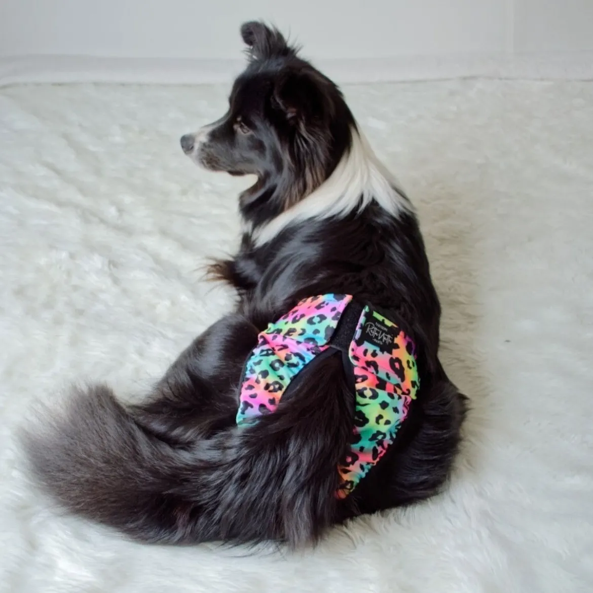 RuttuNuttu Tikskydd Rosa/Blå Leopard