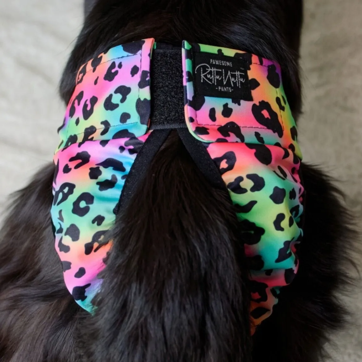 RuttuNuttu Tikskydd Rosa/Blå Leopard