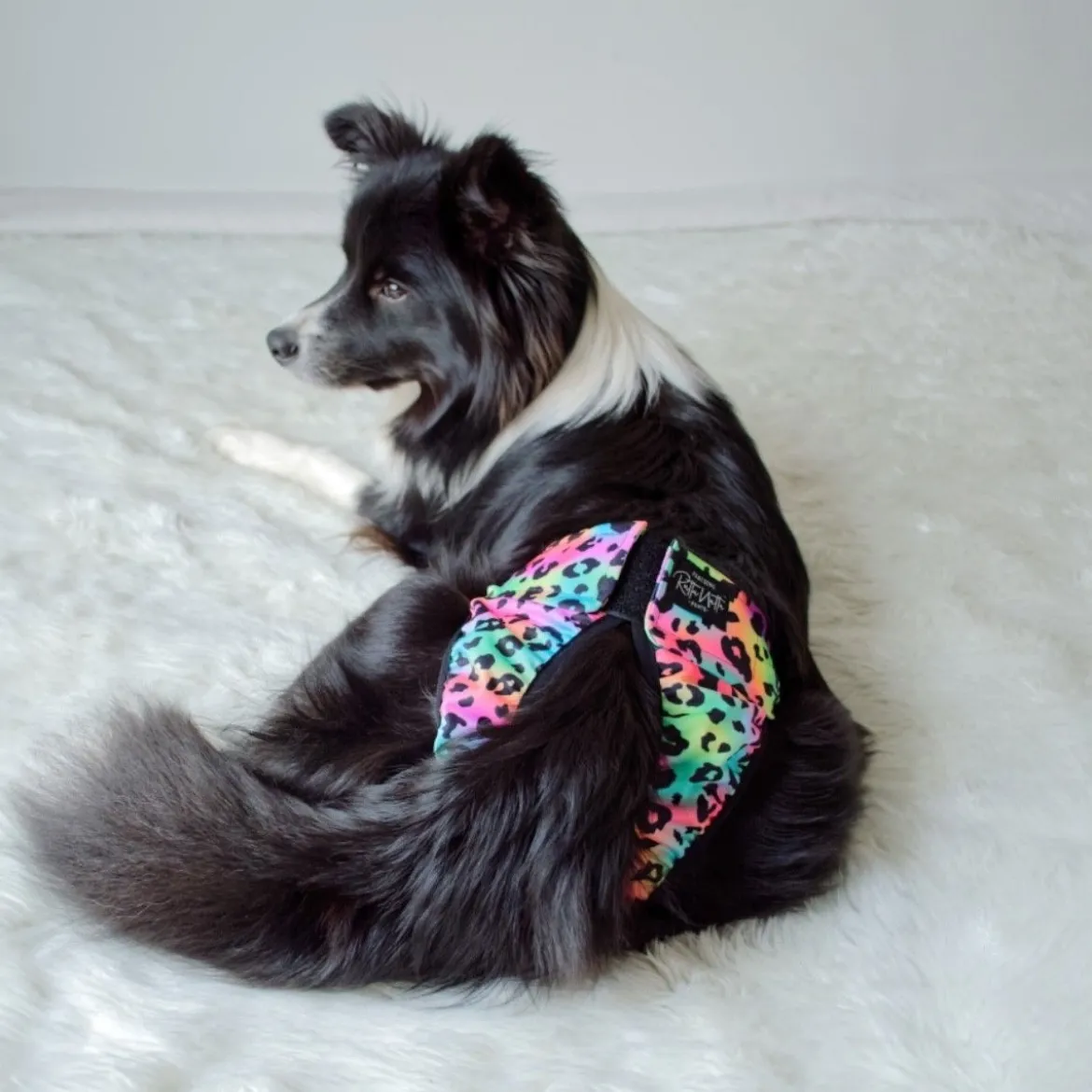 RuttuNuttu Tikskydd Rosa/Blå Leopard
