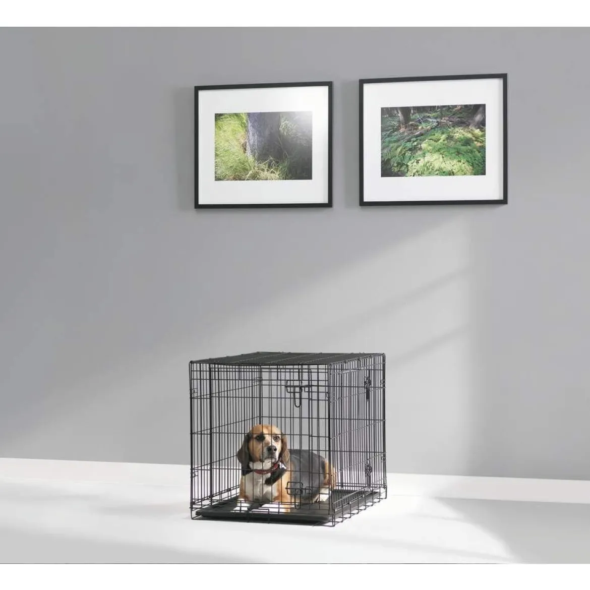 Savic Dog Cottage Hundbur Metall Svart