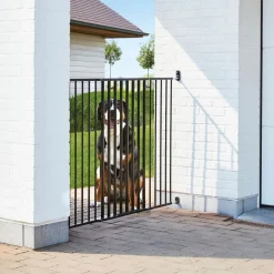 Savic Hundgrind för Utomhusbruk Svart 84-154 x 95 cm