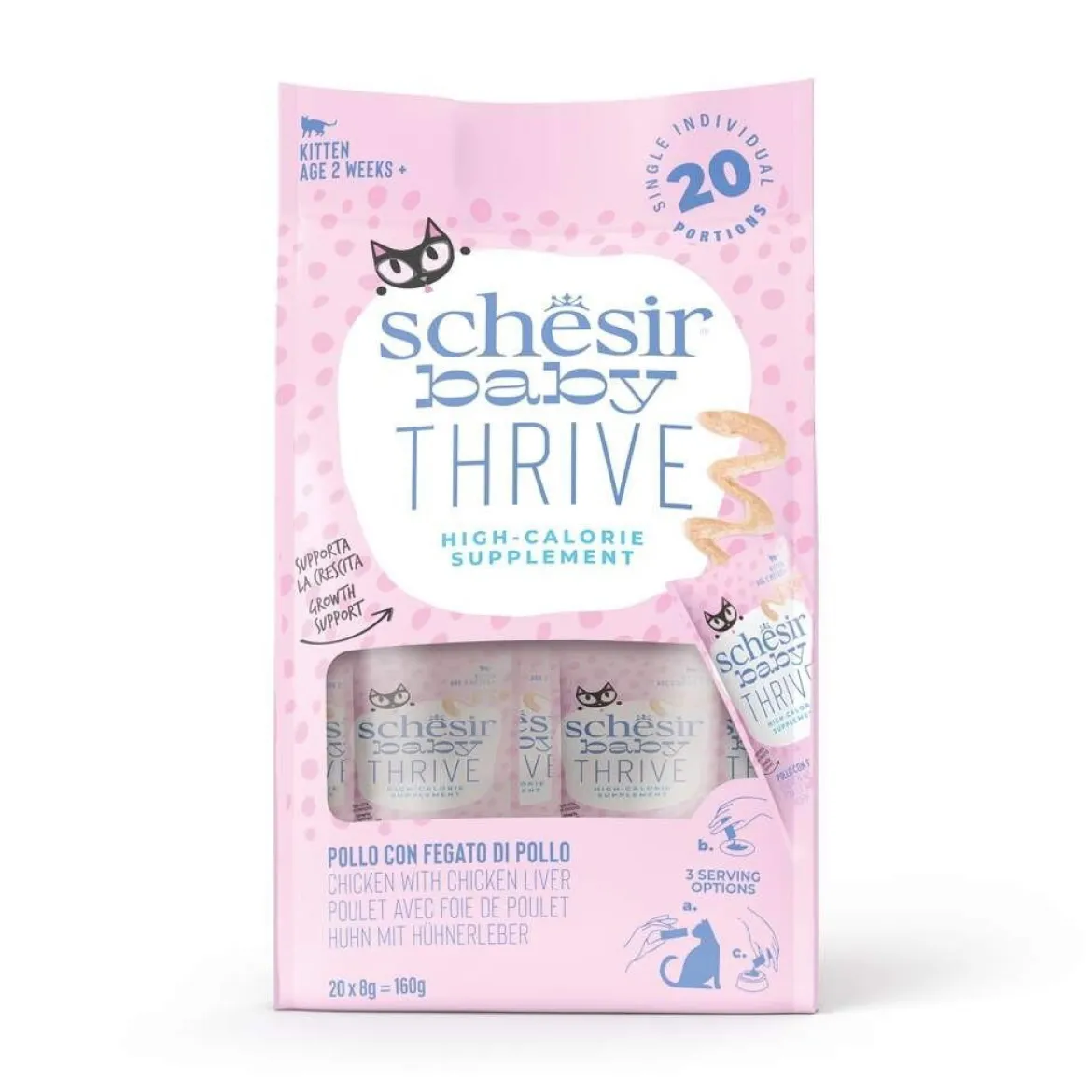 Schesir Baby Thrive Chicken 20 x 8 g