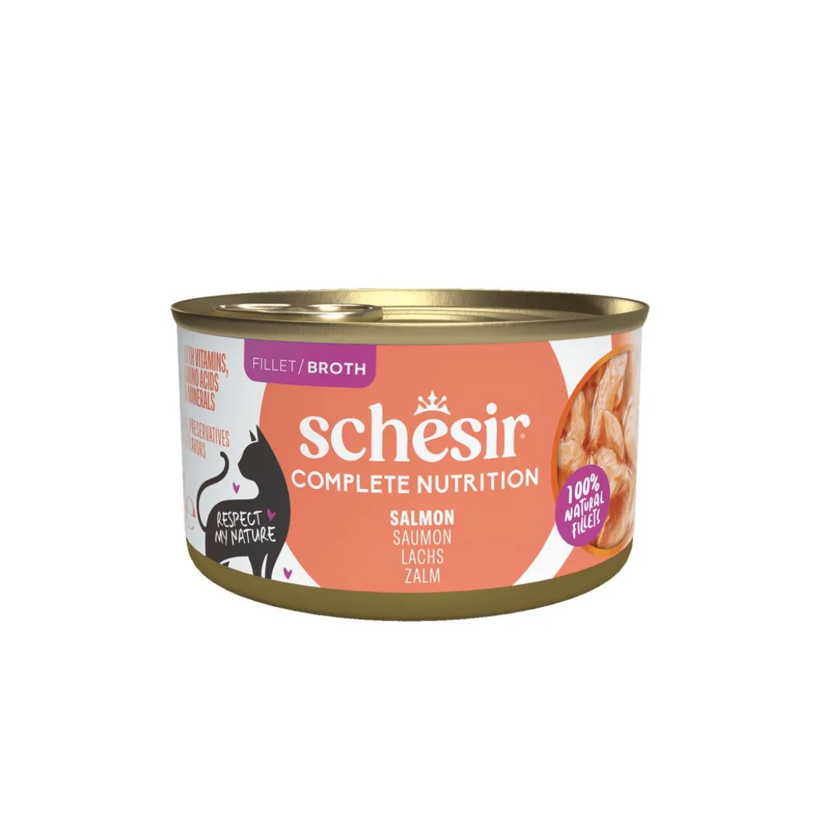 Schesir Cat Adult Salmon in Gravy 85 g