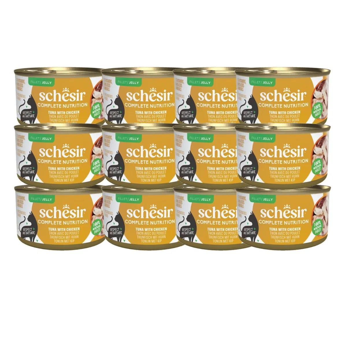 Schesir Cat Adult Tuna & Chicken Jelly 85 g