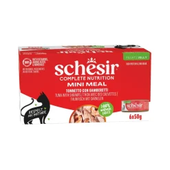 Schesir Cat Adult Tuna & Prawns Jelly 6x50 g