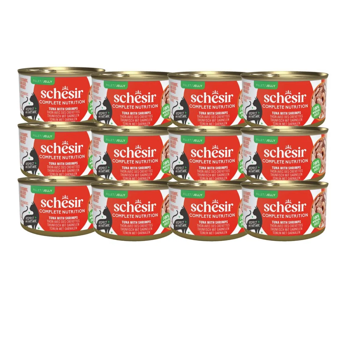 Schesir Cat Adult Tuna & Prawns Jelly 85 g