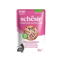 Schesir C&B Tuna, Chicken & Ham in Jelly Pouch 85 g