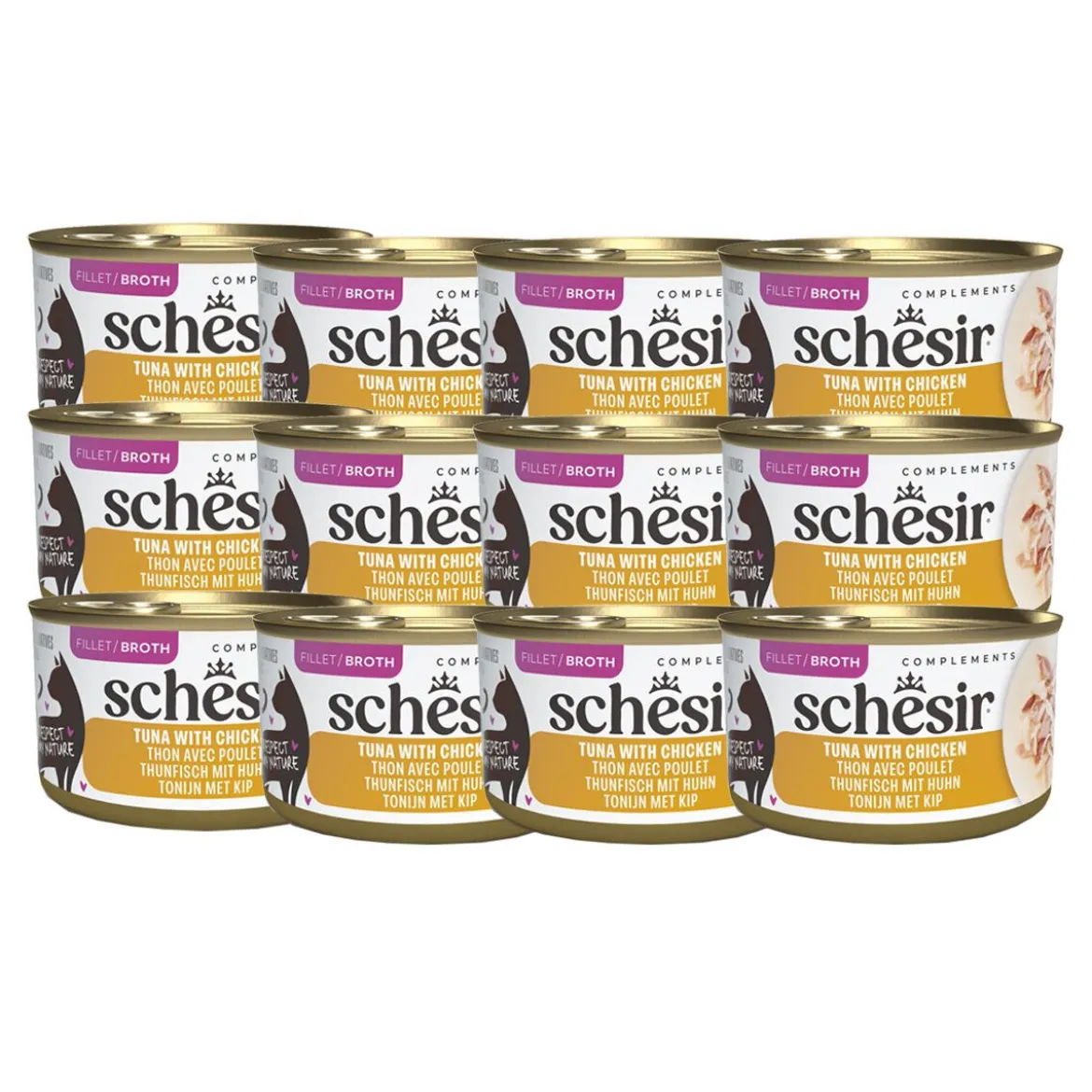Schesir C&B Tuna & Chicken in Broth 85 g