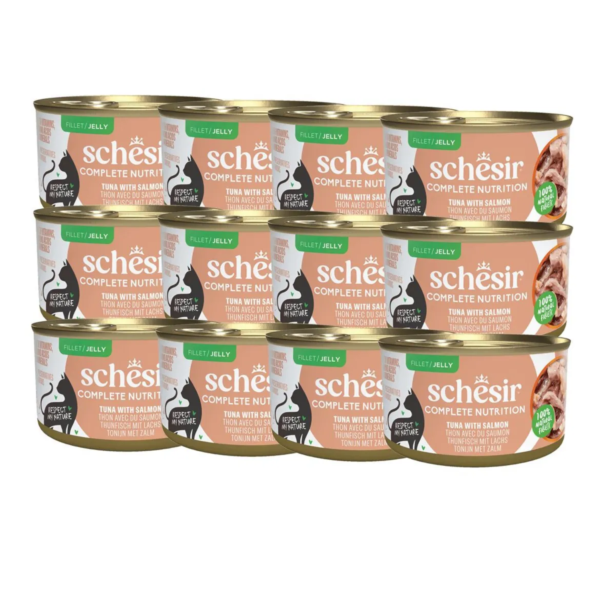 Schesir C&B Tuna with Salmon in Jelly 85 g