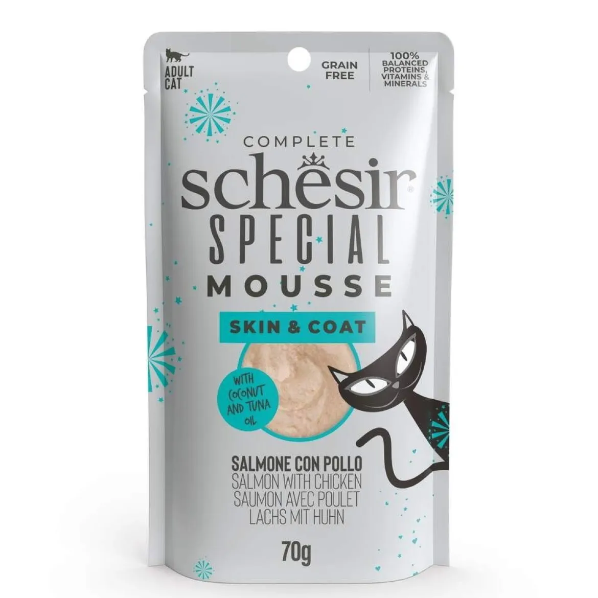 Schesir Special Mousse Skin&Coat Salmon/Chicken 70 g