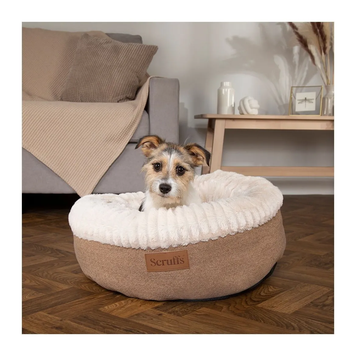 Scruffs Ellen Donut Hundsäng Beige
