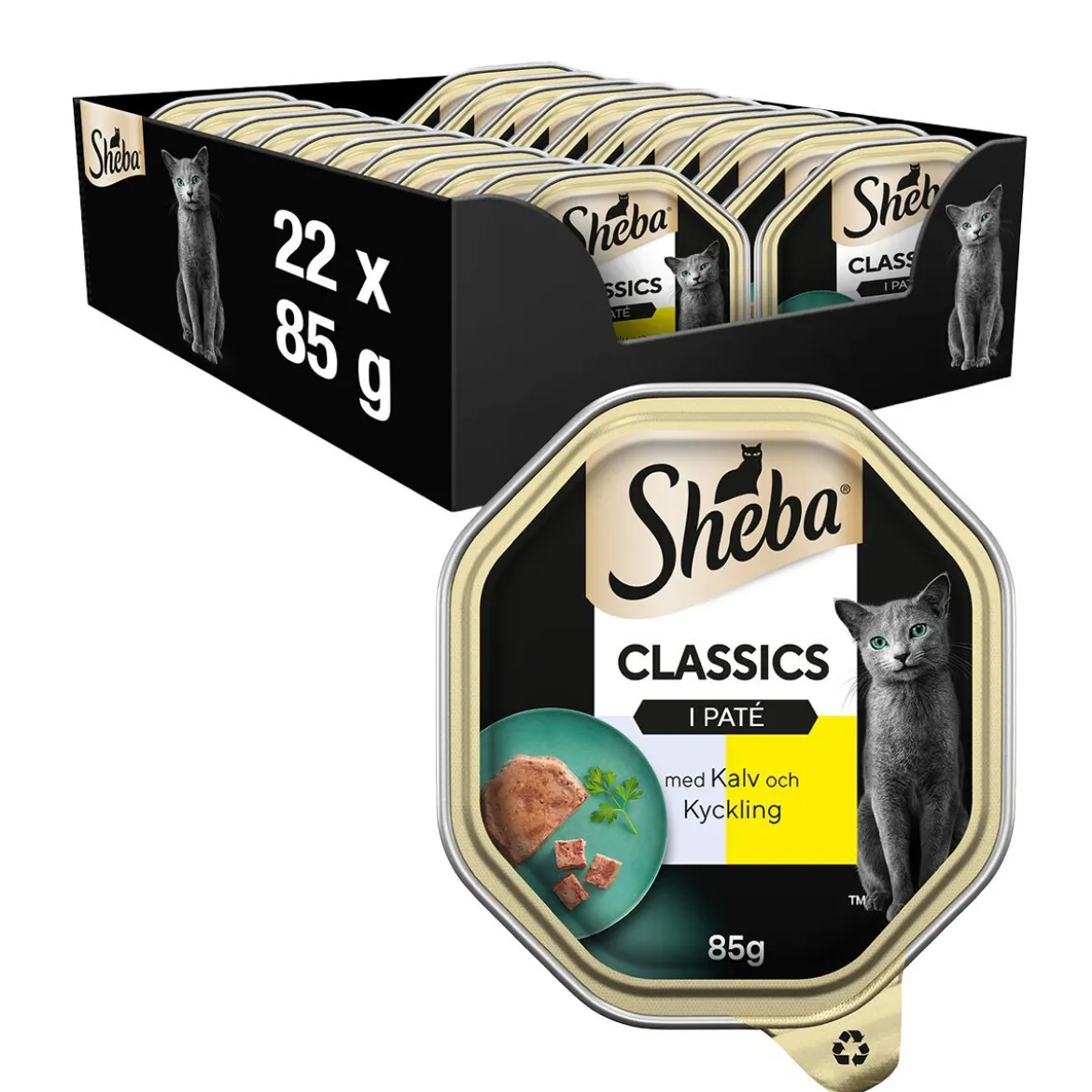 Sheba Classic Kalv & Kyckling 22x85 g