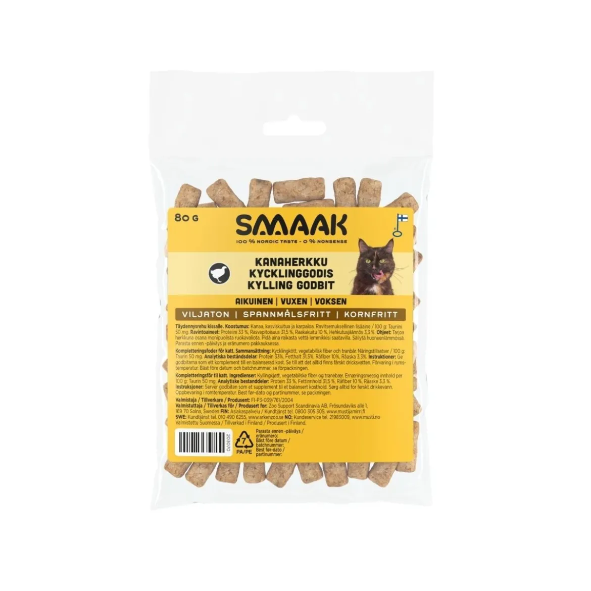 Smaak Cat Adult Chicken Treat 80g