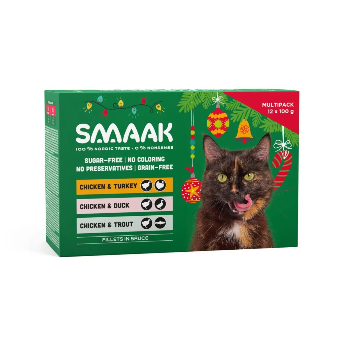 SMAAK Cat Adult Christmas Multipack 12 x 100 g