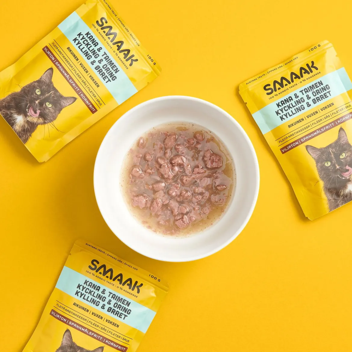 Smaak Cat Adult Kyckling & Öring 100 g