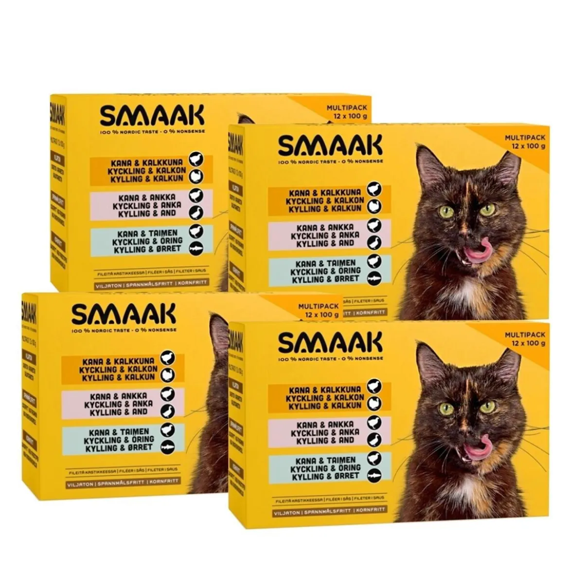 SMAAK Cat Adult Multipack 48x100 g