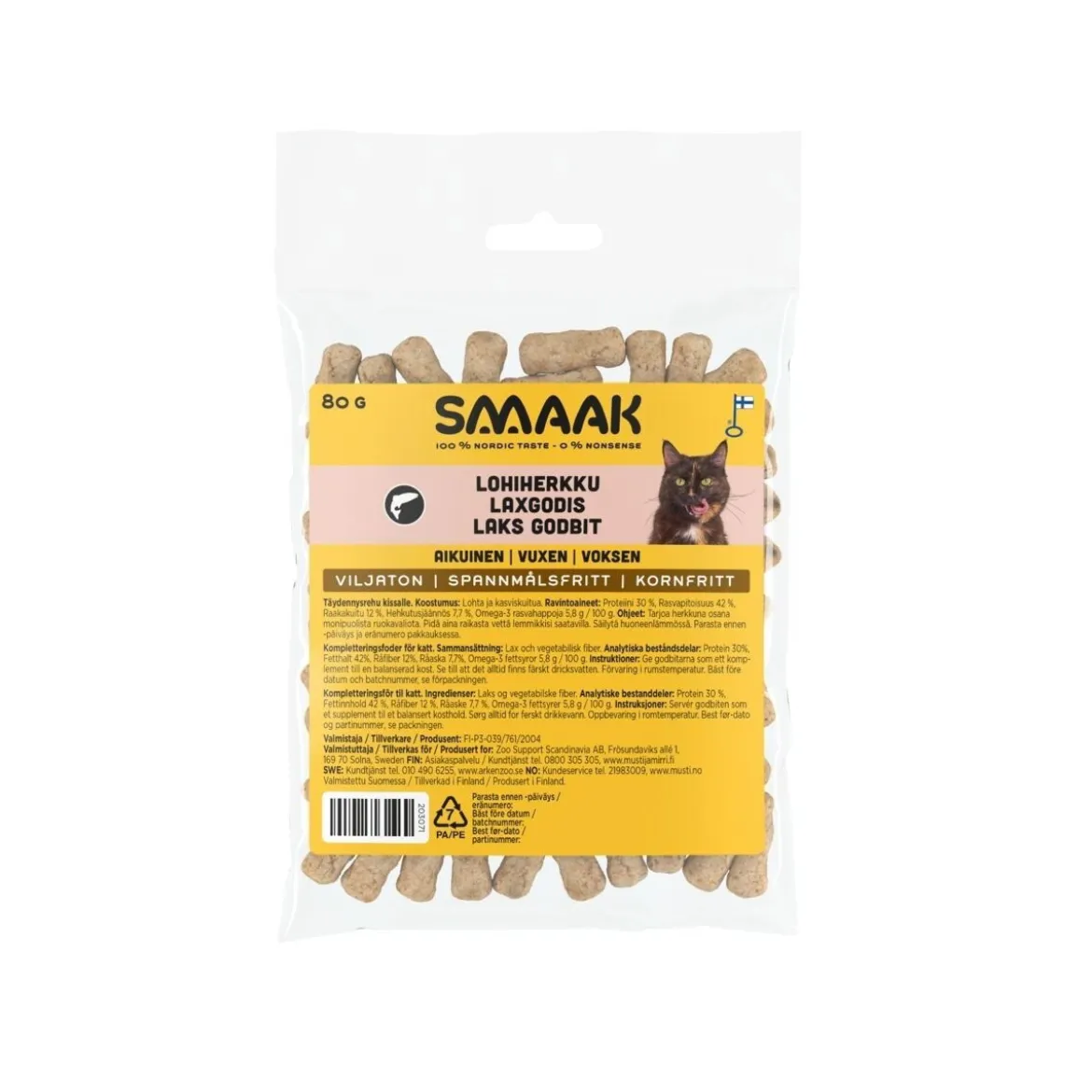 SMAAK Cat Adult Salmon Treat 80g