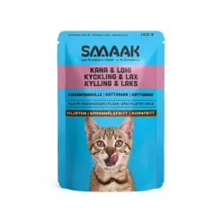 Smaak Cat Kitten Kyckling & Lax Våtfoder till Kattunge 100 g