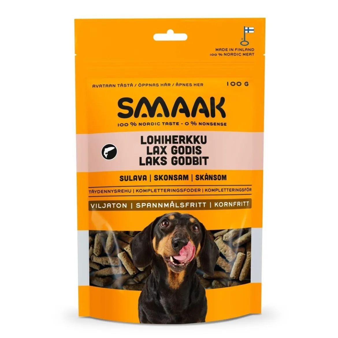 SMAAK Dog Adult Hundgodis Skonsam Lax 100 g