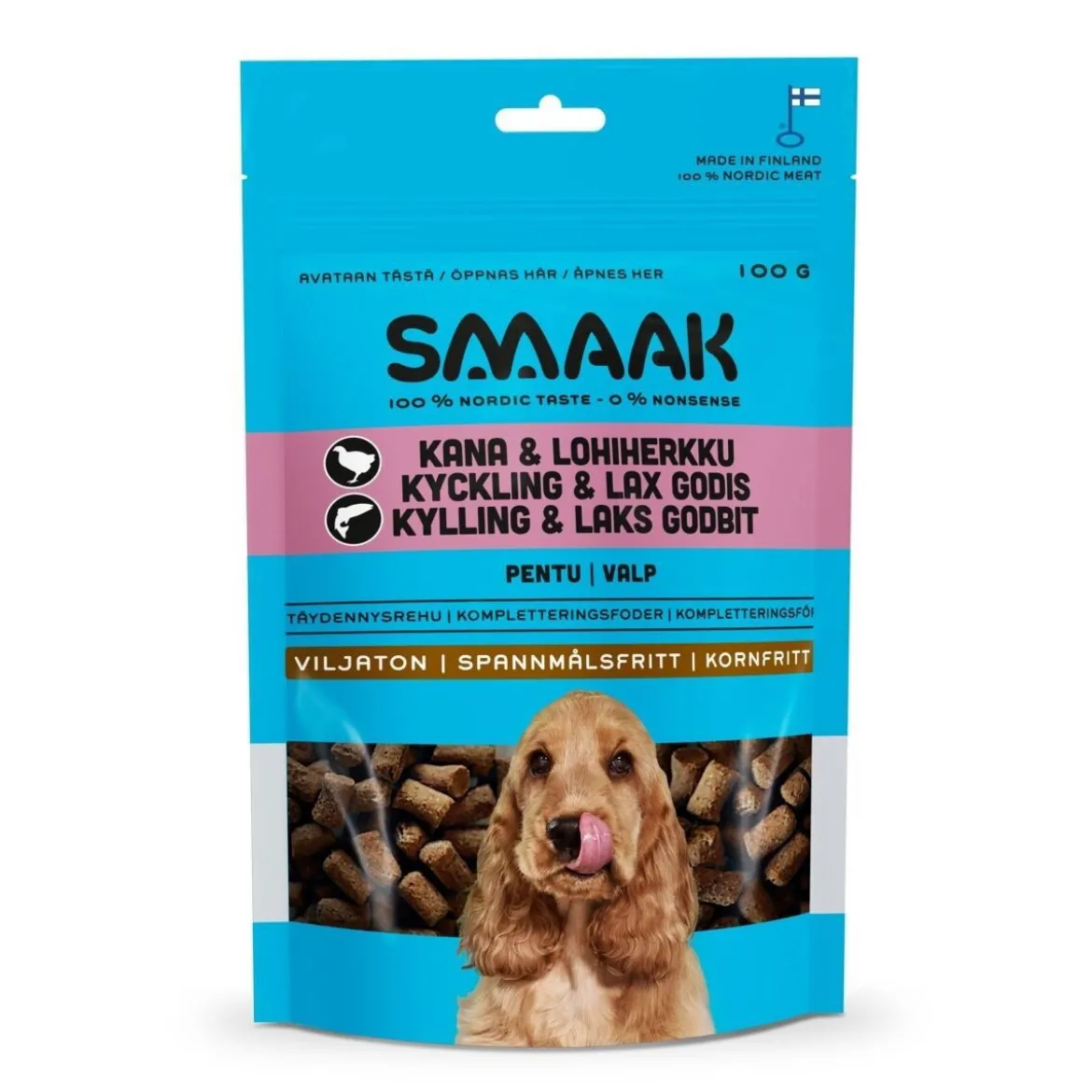 SMAAK Puppy Valpgodis Kyckling & Lax 100 g