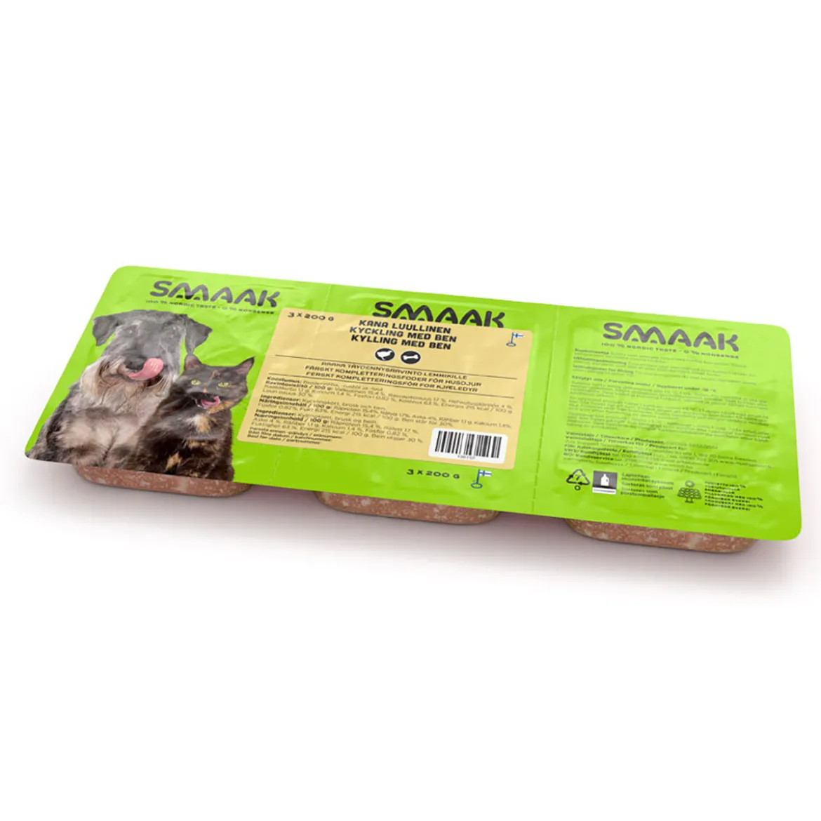 SMAAK Raw Complementary Chicken Minced with Bones