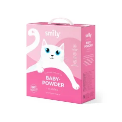 Smily White Bentonite Babypowder Kattsand 6 L