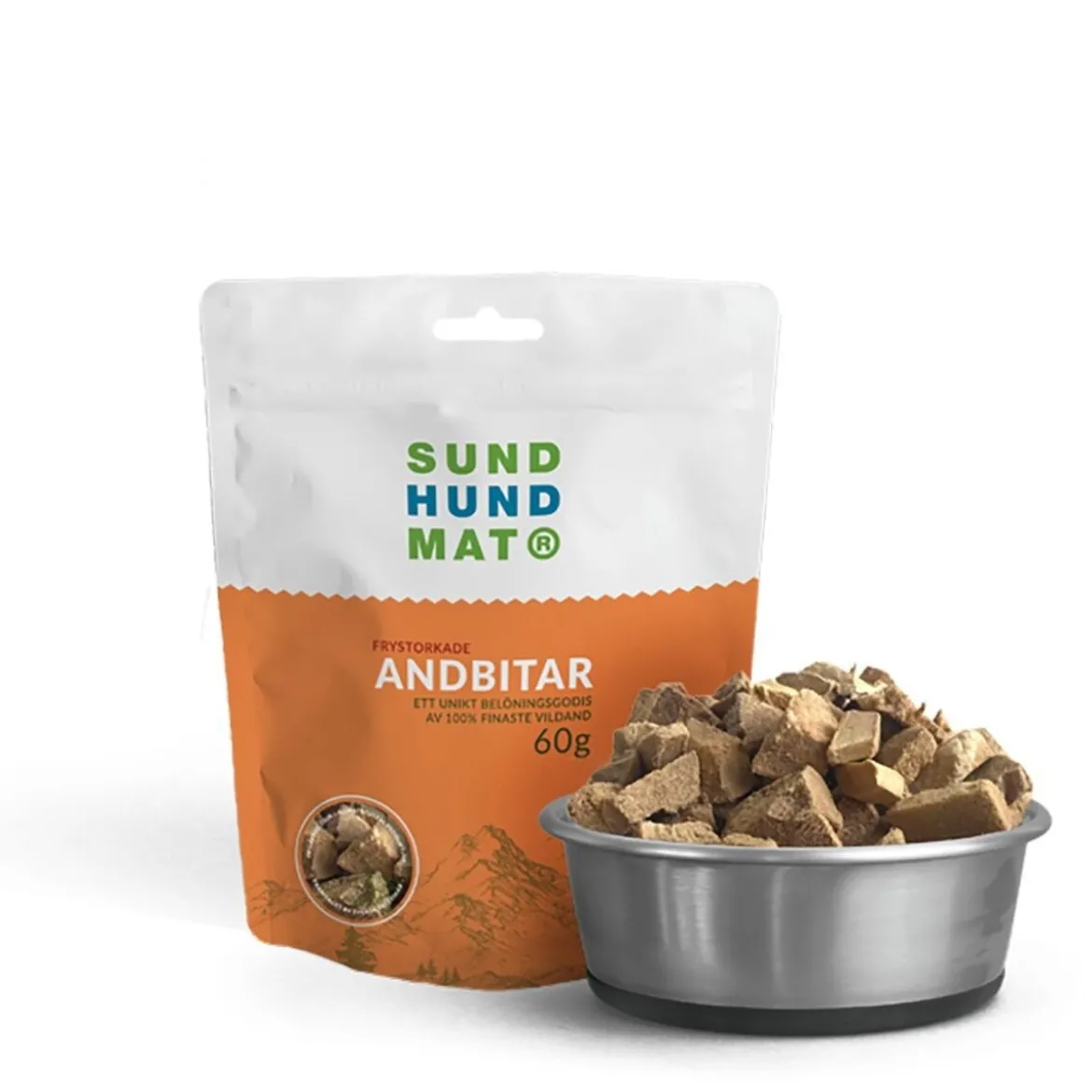 Sund Hundmat Frystorkade Andbitar 60g