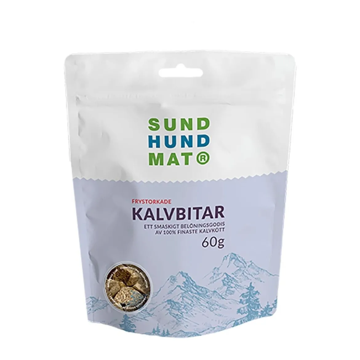 Sund Hundmat Frystorkade Kalvbitar 60g