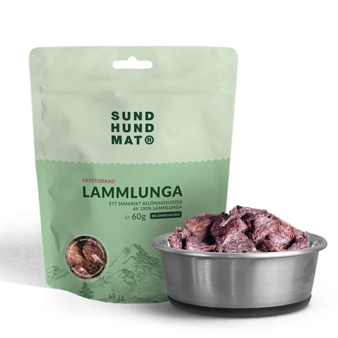 Sund Hundmat Frystorkad Lammlunga 60g