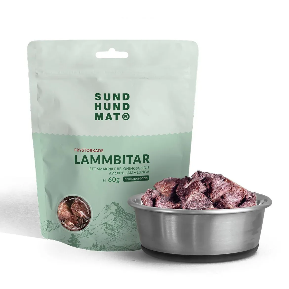 Sund Hundmat Frystorkad Lammlunga 60g