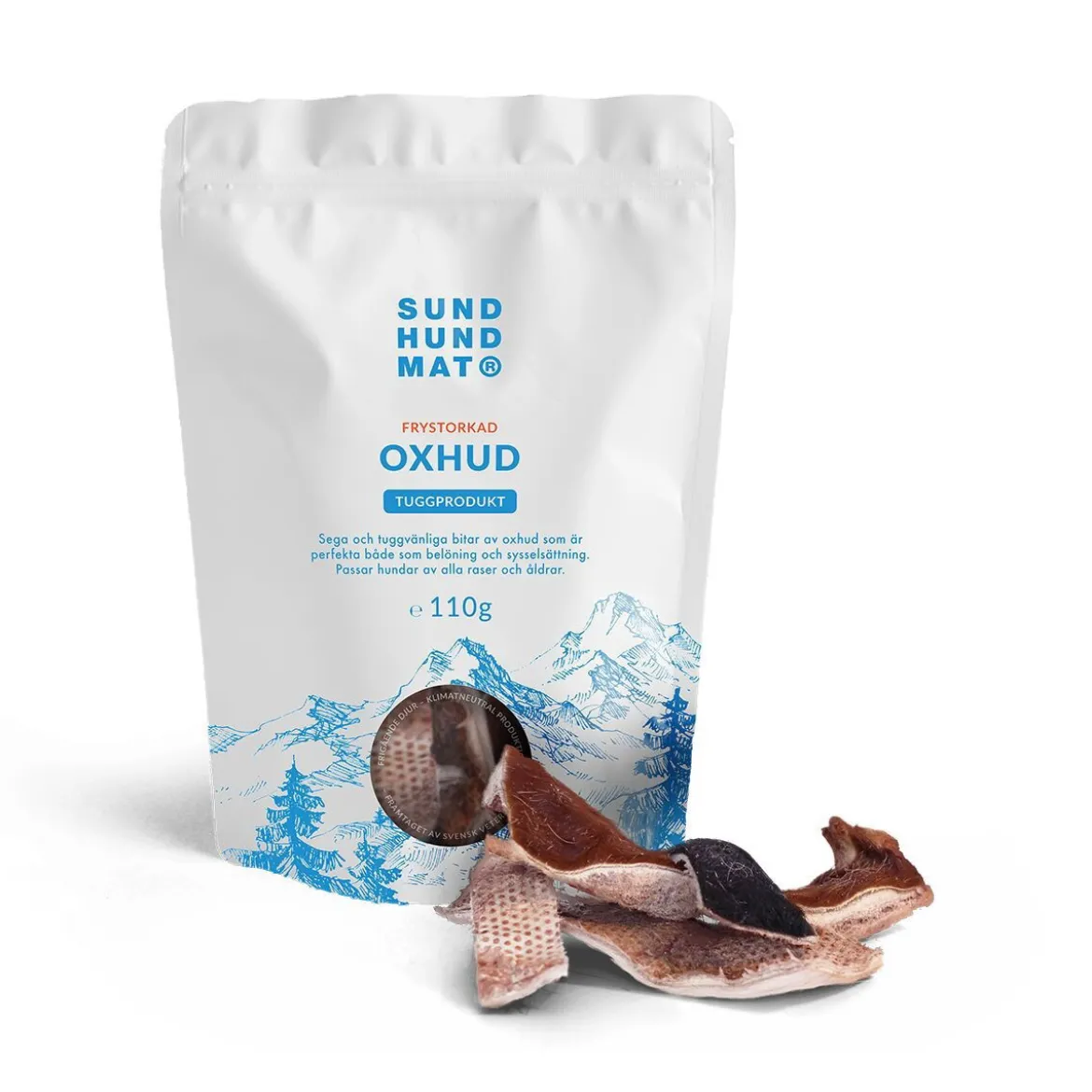 Sund Hundmat Frystorkad Oxhud 110g