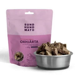 Sund Hundmat Frystorkat Oxhjärta 60g