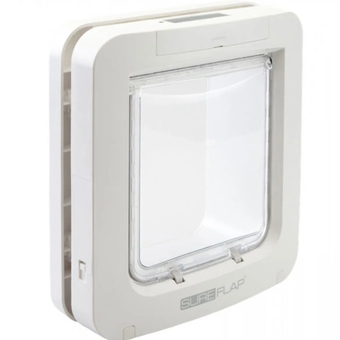 Sureflap Kattlucka med Microchip Vit