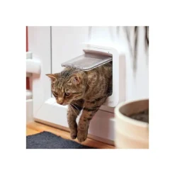 Sureflap Kattlucka med Microchip Vit
