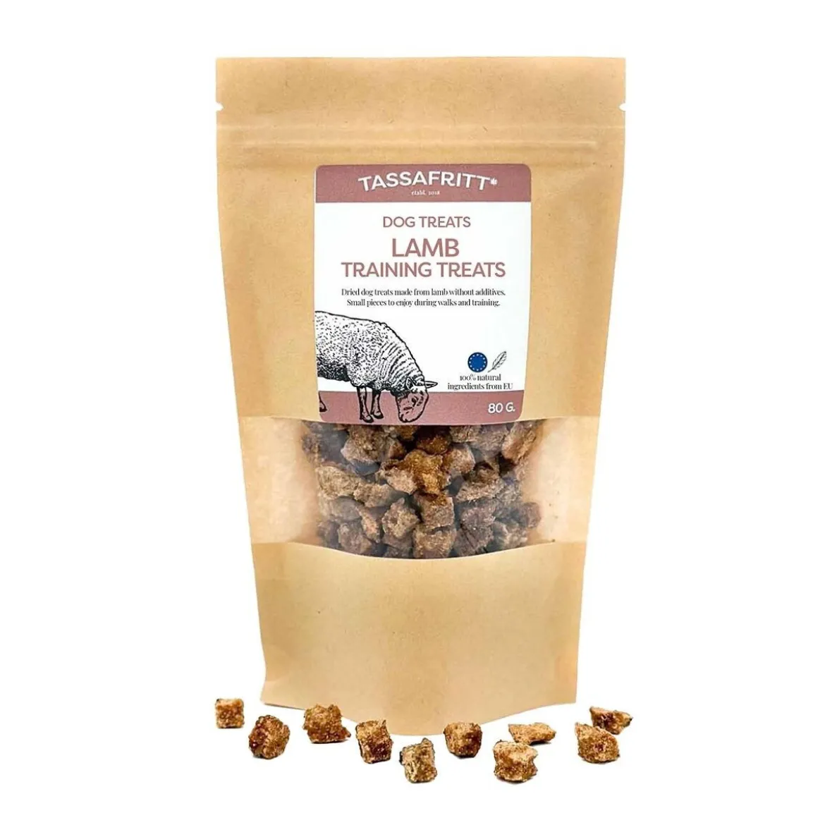 TassaFritt Lamm Träningsgodis 80 g