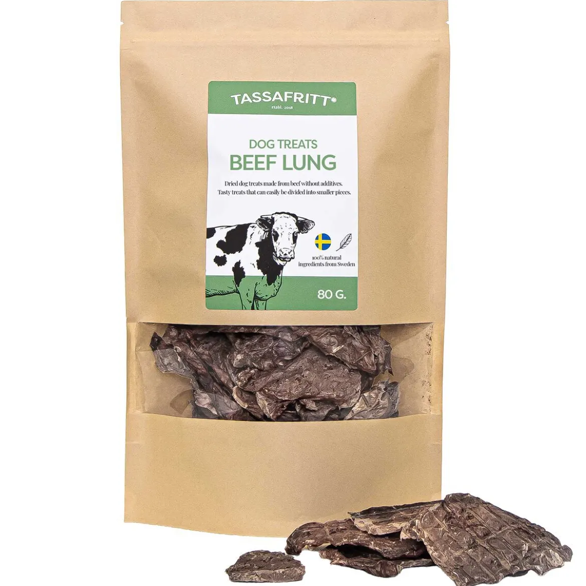 TassaFritt Oxlunga Hundgodis 80 g