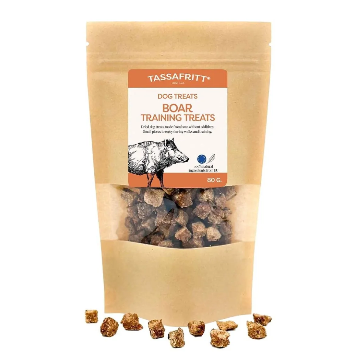 TassaFritt Träningsgodis Vildsvin 80 g