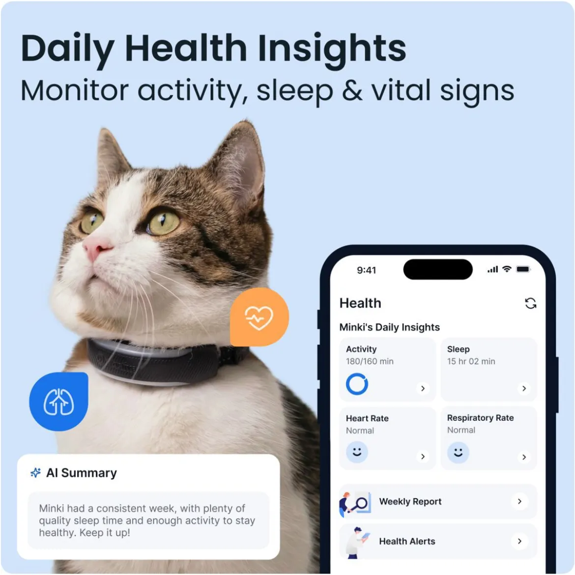 Tractive Cat 6 Mini GPS till Katt