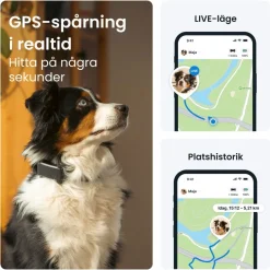 Tractive GPS & Health Tracker för Hundar Svart