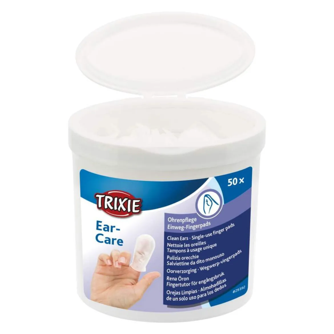 Trixie Fingerpads för Öronrengöring med Aloe Vera 50-pack