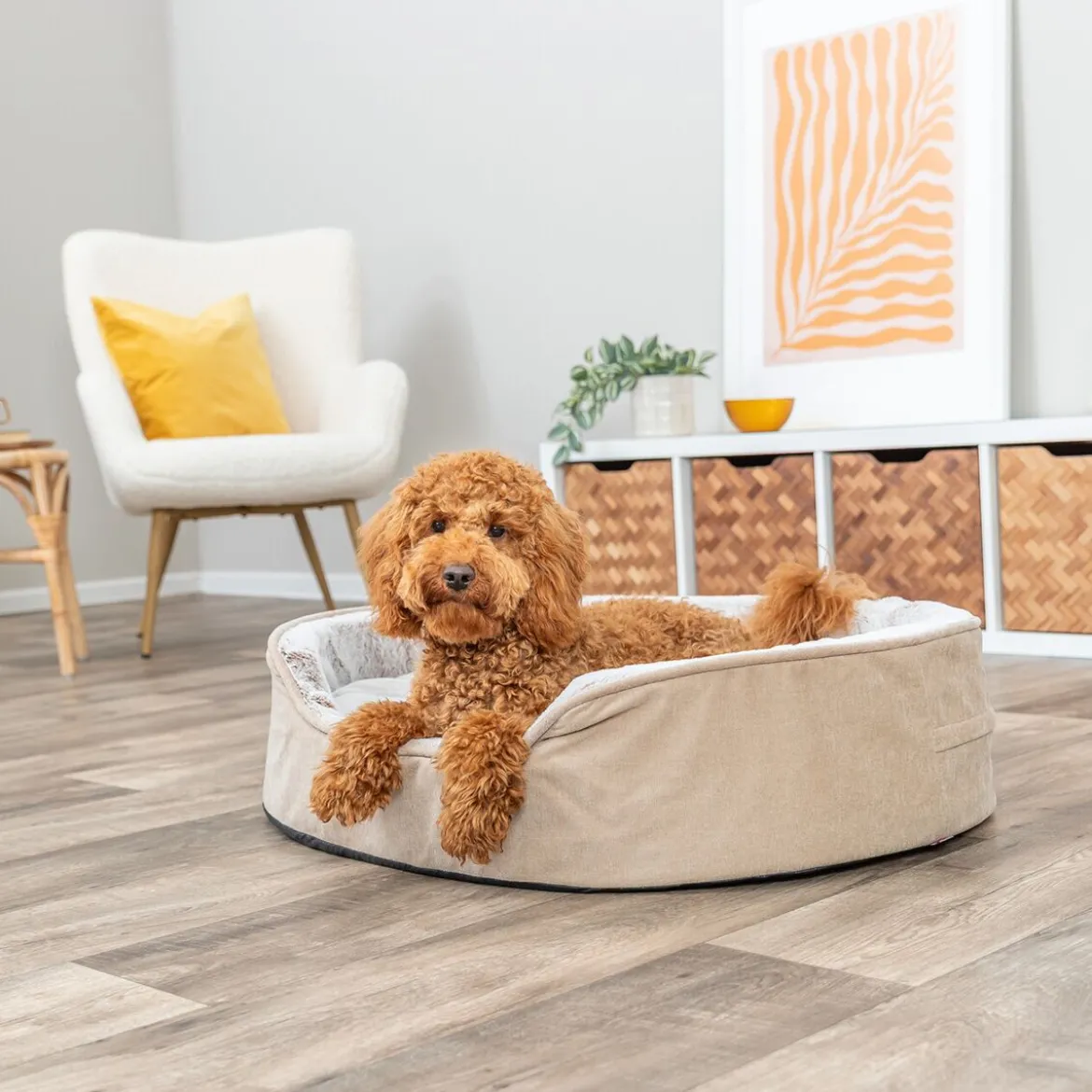Trixie Lino Soft Vital Ortopedisk Hundbädd Beige